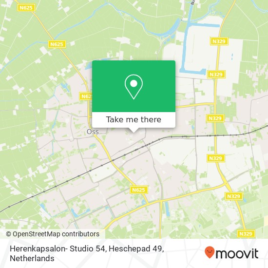 Herenkapsalon- Studio 54, Heschepad 49 map