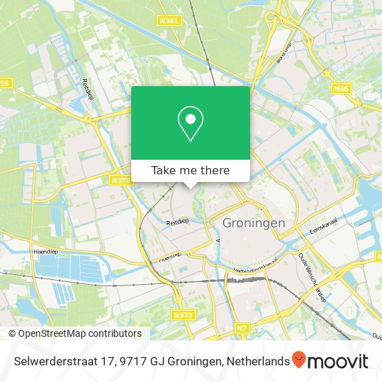 Selwerderstraat 17, 9717 GJ Groningen map