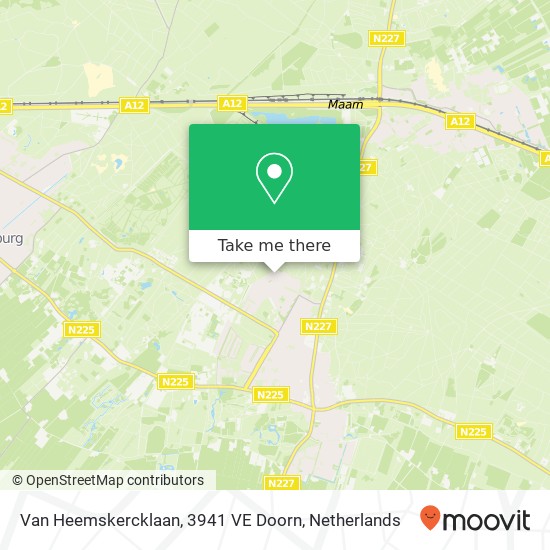 Van Heemskercklaan, 3941 VE Doorn map