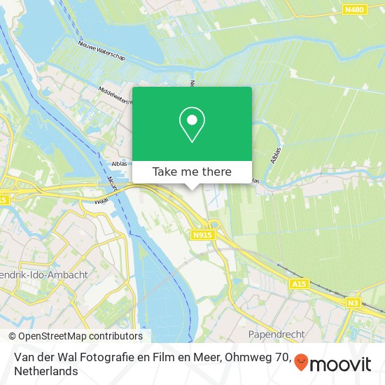 Van der Wal Fotografie en Film en Meer, Ohmweg 70 map