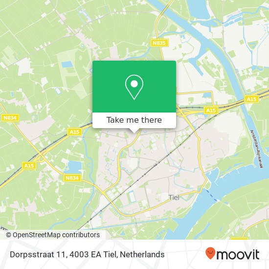 Dorpsstraat 11, 4003 EA Tiel map