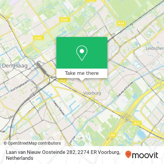 Laan van Nieuw Oosteinde 282, 2274 ER Voorburg map