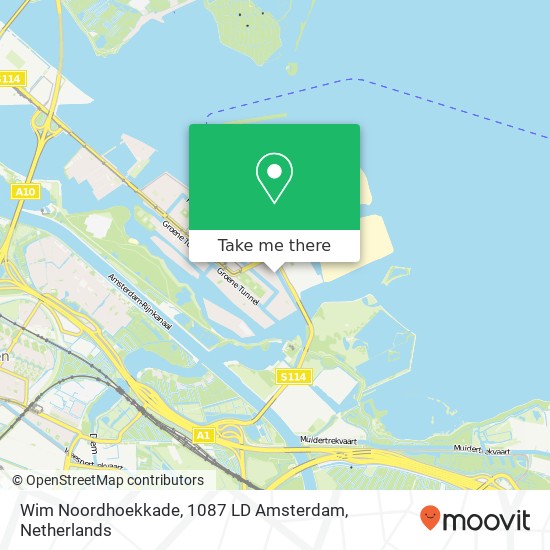 Wim Noordhoekkade, 1087 LD Amsterdam map