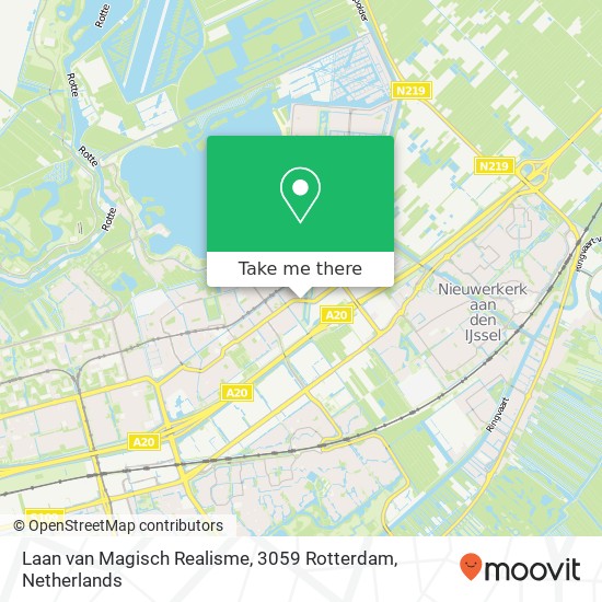 Laan van Magisch Realisme, 3059 Rotterdam map