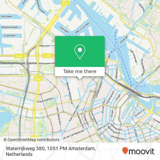 Waterrijkweg 380, 1051 PM Amsterdam Karte
