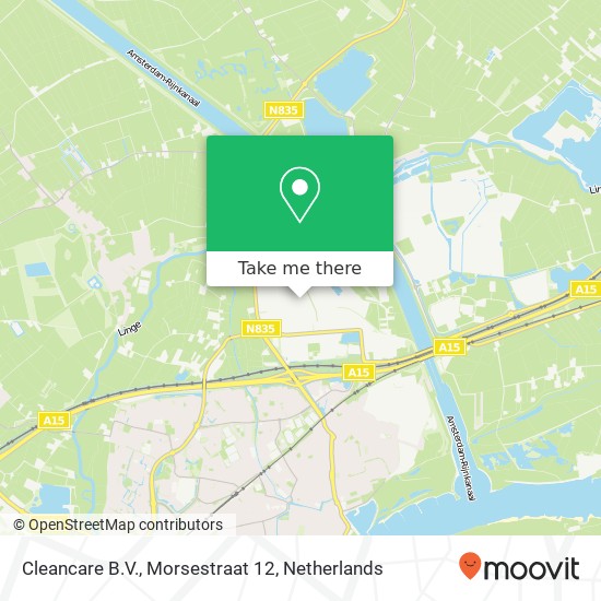 Cleancare B.V., Morsestraat 12 map