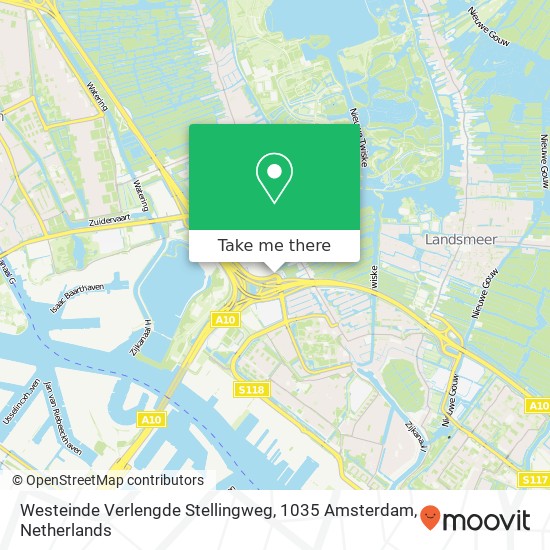 Westeinde Verlengde Stellingweg, 1035 Amsterdam map