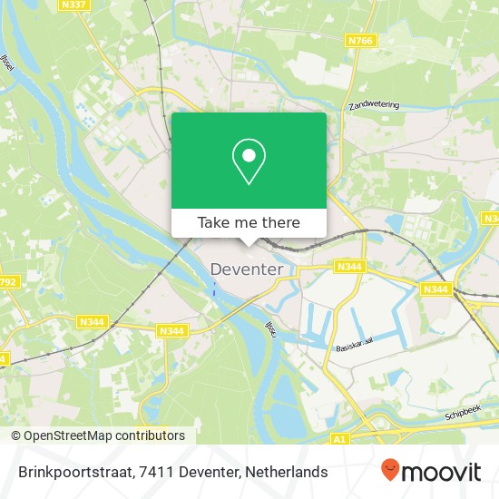 Brinkpoortstraat, 7411 Deventer map