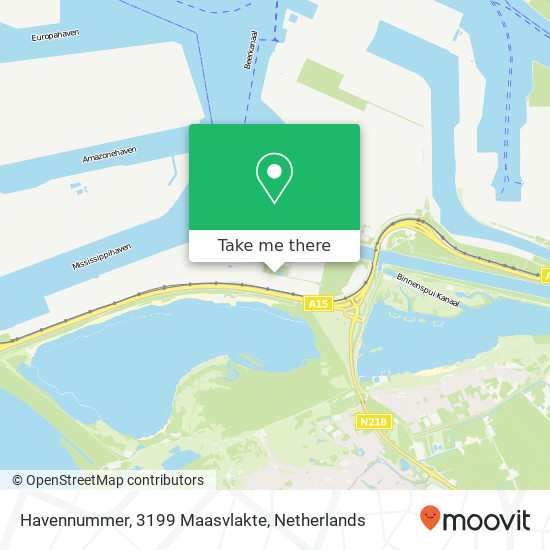 Havennummer, 3199 Maasvlakte Karte
