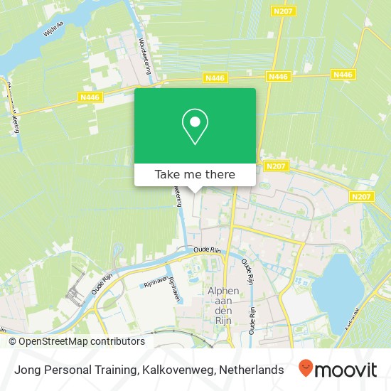 Jong Personal Training, Kalkovenweg Karte