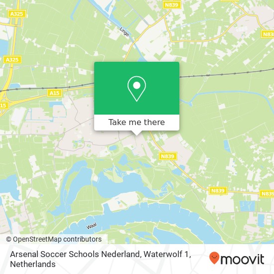 Arsenal Soccer Schools Nederland, Waterwolf 1 map