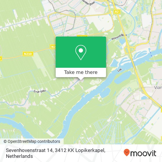 Sevenhovenstraat 14, 3412 KK Lopikerkapel map