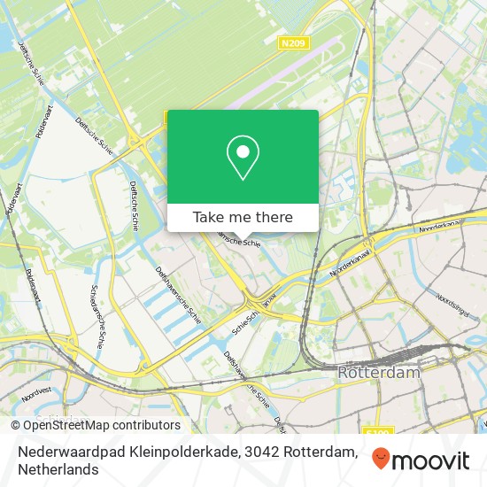 Nederwaardpad Kleinpolderkade, 3042 Rotterdam map