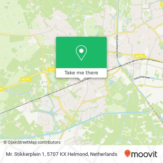 Mr. Stikkerplein 1, 5707 KX Helmond map