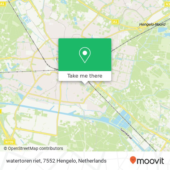 watertoren riet, 7552 Hengelo map