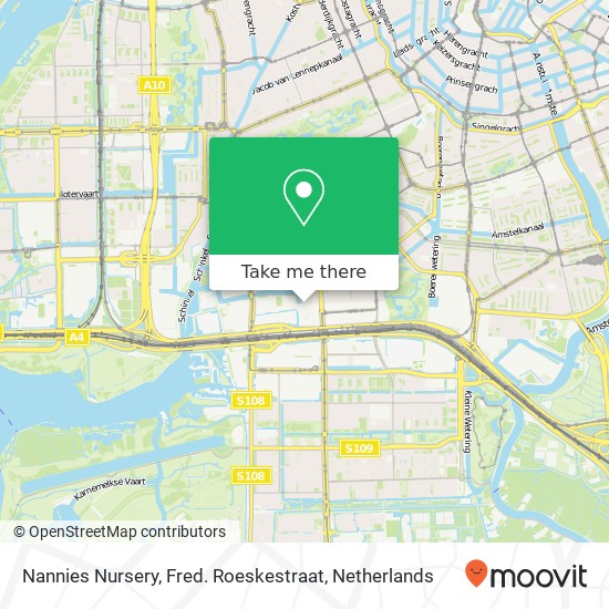 Nannies Nursery, Fred. Roeskestraat map