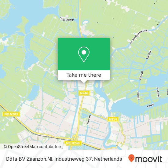 Ddfa-BV Zaanzon.Nl, Industrieweg 37 map