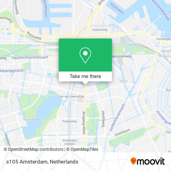 s105 Amsterdam map