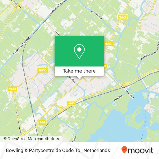 Bowling & Partycentre de Oude Tol map