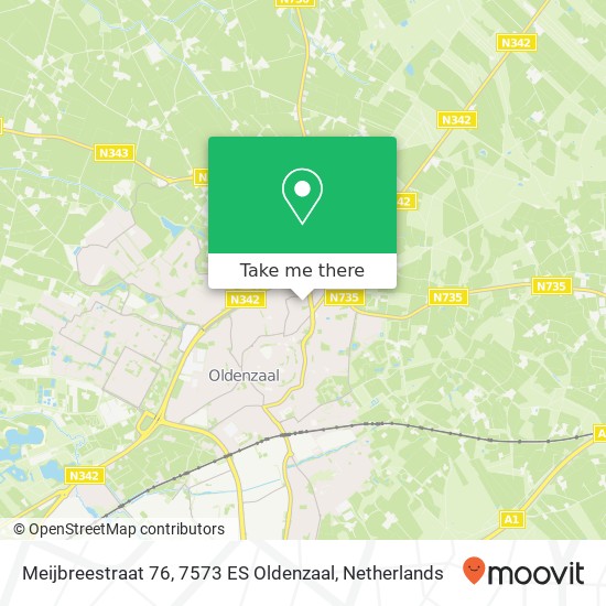 Meijbreestraat 76, 7573 ES Oldenzaal map
