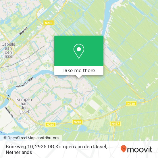 Brinkweg 10, 2925 DG Krimpen aan den IJssel map