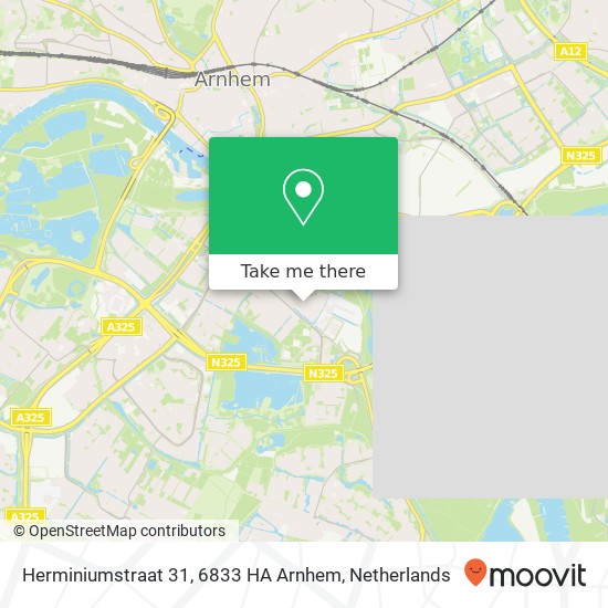 Herminiumstraat 31, 6833 HA Arnhem Karte