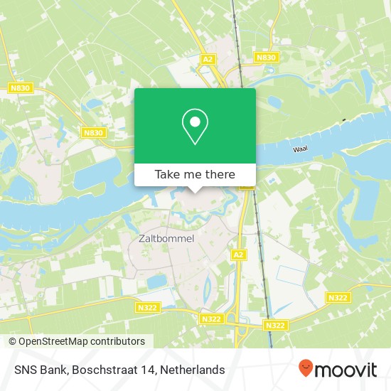 SNS Bank, Boschstraat 14 map