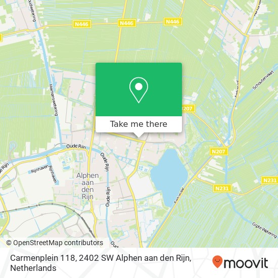 Carmenplein 118, 2402 SW Alphen aan den Rijn map