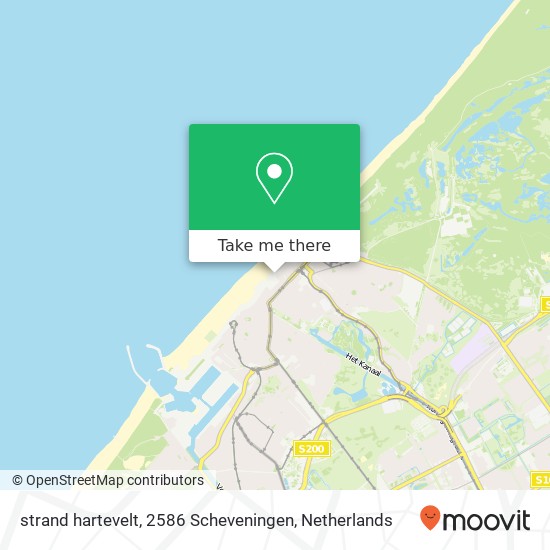 strand hartevelt, 2586 Scheveningen map