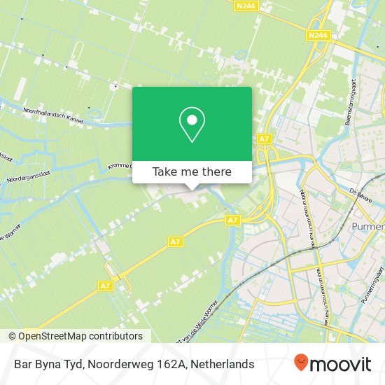 Bar Byna Tyd, Noorderweg 162A map