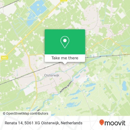 Renata 14, 5061 XG Oisterwijk map