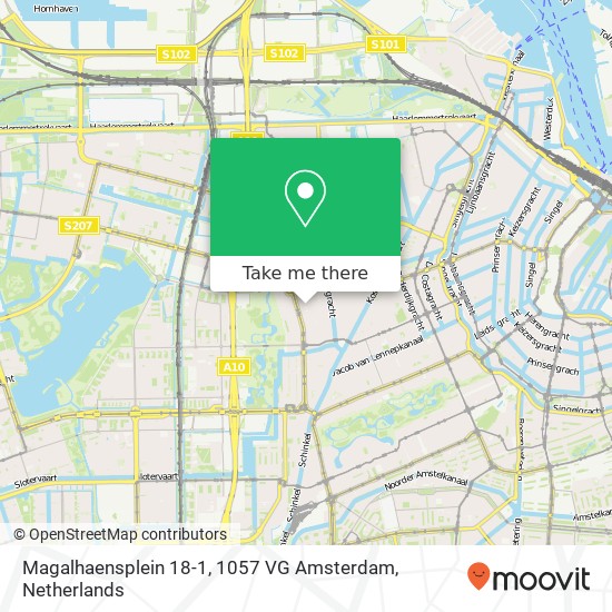 Magalhaensplein 18-1, 1057 VG Amsterdam map