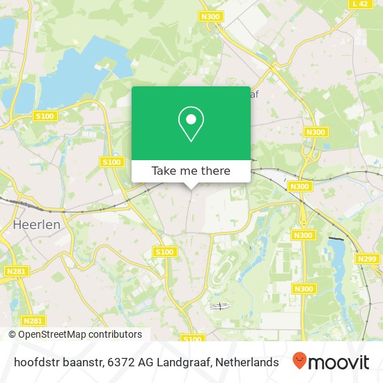 hoofdstr baanstr, 6372 AG Landgraaf map