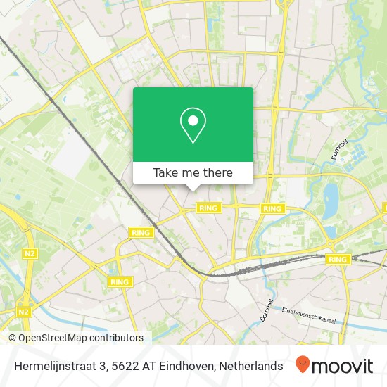 Hermelijnstraat 3, 5622 AT Eindhoven map