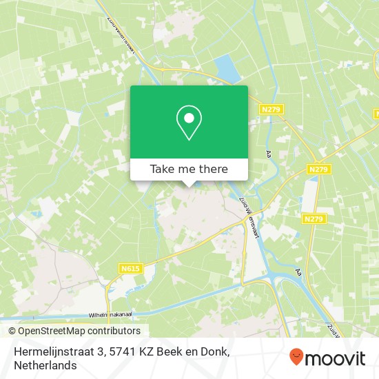 Hermelijnstraat 3, 5741 KZ Beek en Donk map