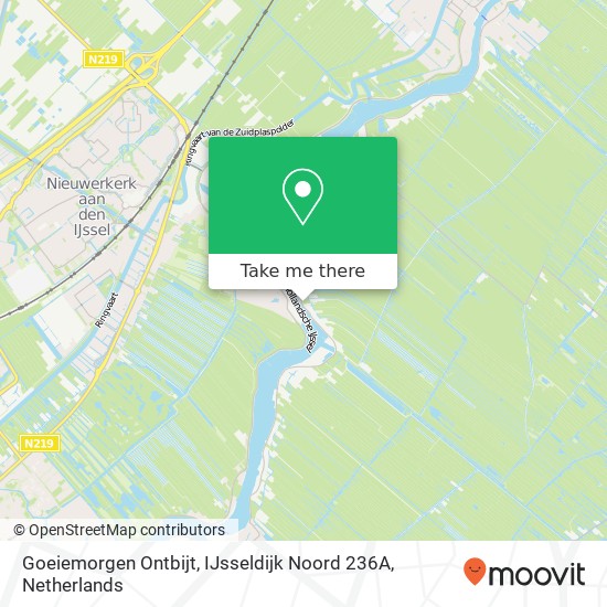 Goeiemorgen Ontbijt, IJsseldijk Noord 236A map