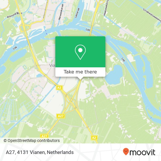 A27, 4131 Vianen map