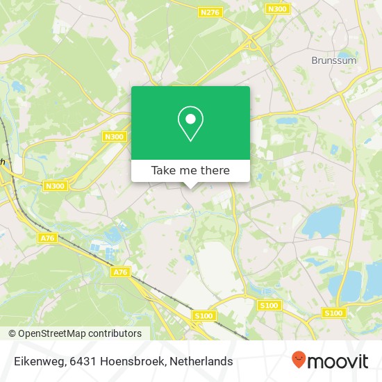 Eikenweg, 6431 Hoensbroek Karte