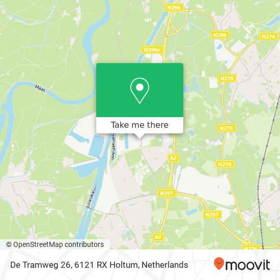 De Tramweg 26, 6121 RX Holtum map