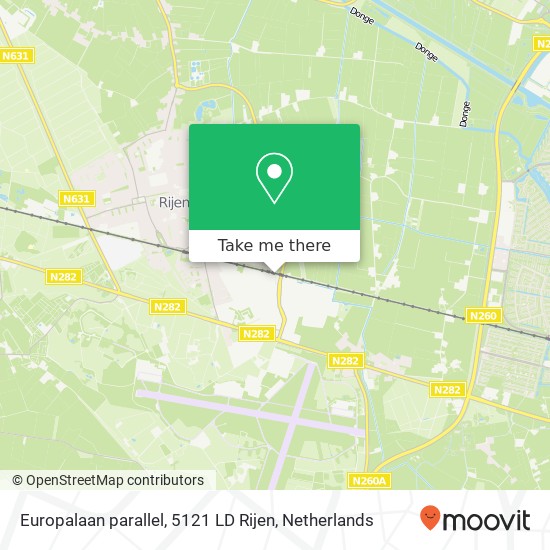 Europalaan parallel, 5121 LD Rijen map