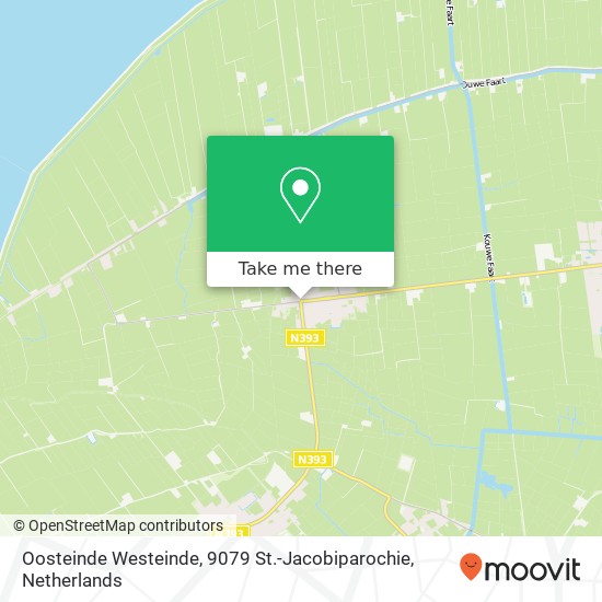 Oosteinde Westeinde, 9079 St.-Jacobiparochie Karte