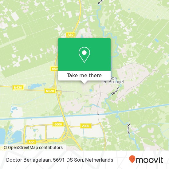 Doctor Berlagelaan, 5691 DS Son Karte