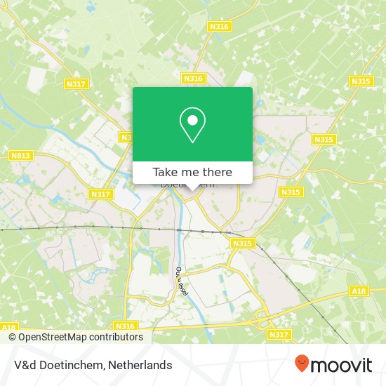 V&d Doetinchem, Hamburgerstraat 51 map