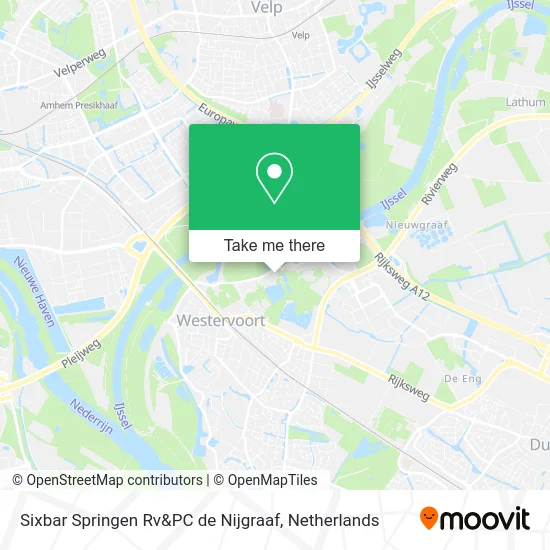 Sixbar Springen Rv&PC de Nijgraaf map