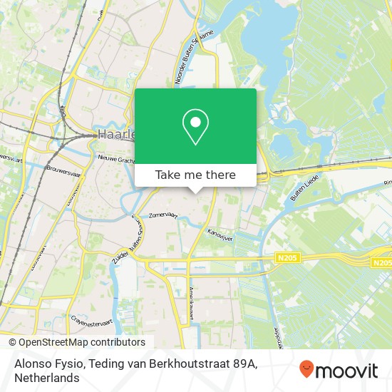 Alonso Fysio, Teding van Berkhoutstraat 89A map