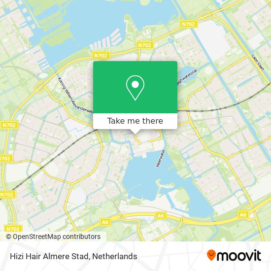 Hizi Hair Almere Stad map