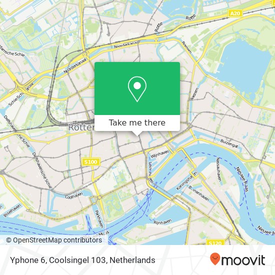 Yphone 6, Coolsingel 103 Karte