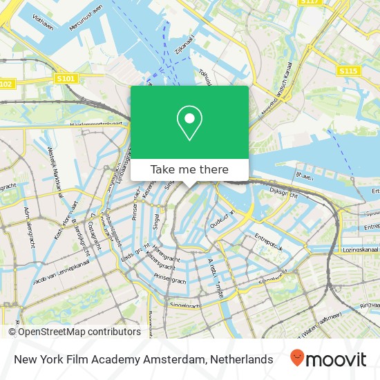 New York Film Academy Amsterdam Karte