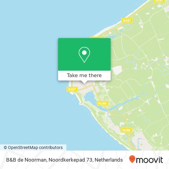 B&B de Noorman, Noordkerkepad 73 map