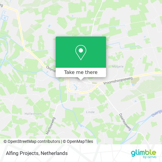 Alfing Projects map